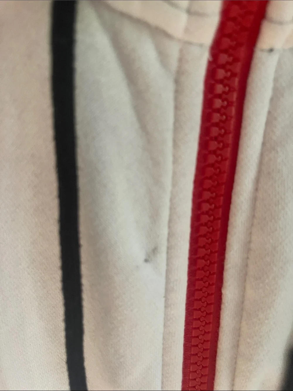 Nike Air White, Red & Black Colorblock Zip Hoodie